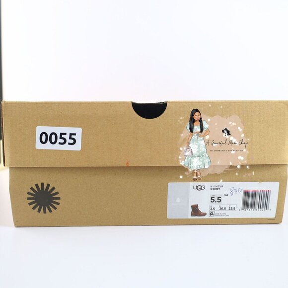 Ugg Women's Snow/Waterproof Boots Kesey in Chestnut Brown, Size 5.5- 0055 - Picture 12 of 12